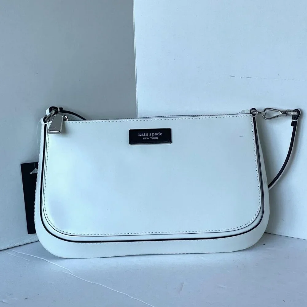 Kate Spade Sam Icon Mini Shoulder Bag White Leather